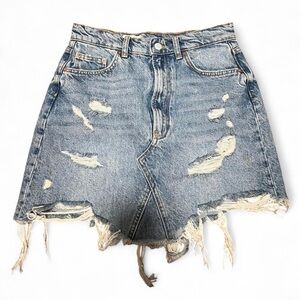 Pilcro Light Blue Denim Skirt